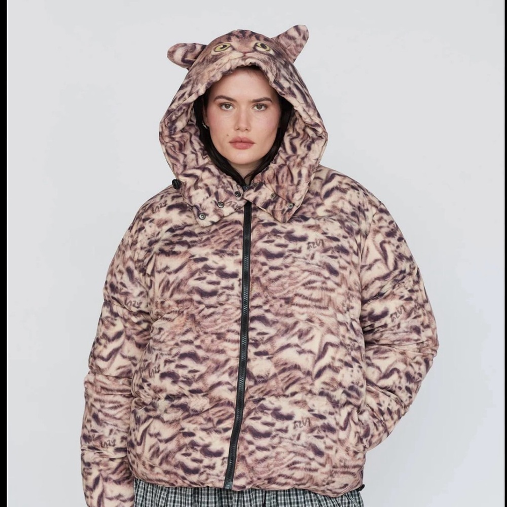 Lazy Oaf original cat puffer jacket new with tags 🏷️